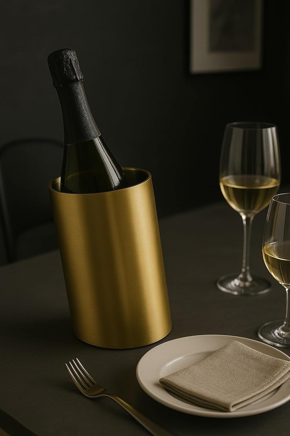 Flaschenkühler & Sektkühler | Weinkühler Champagnerkühler Eiswürfelbehälter - Eiseimer Edelstahl dop