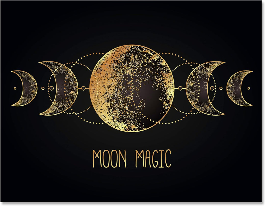 wandmotiv24 Leinwandbild Weltall, 80x60cm, Querformat, Mond, Deko, Bilder auf Leinwand, Wanddeko, XX