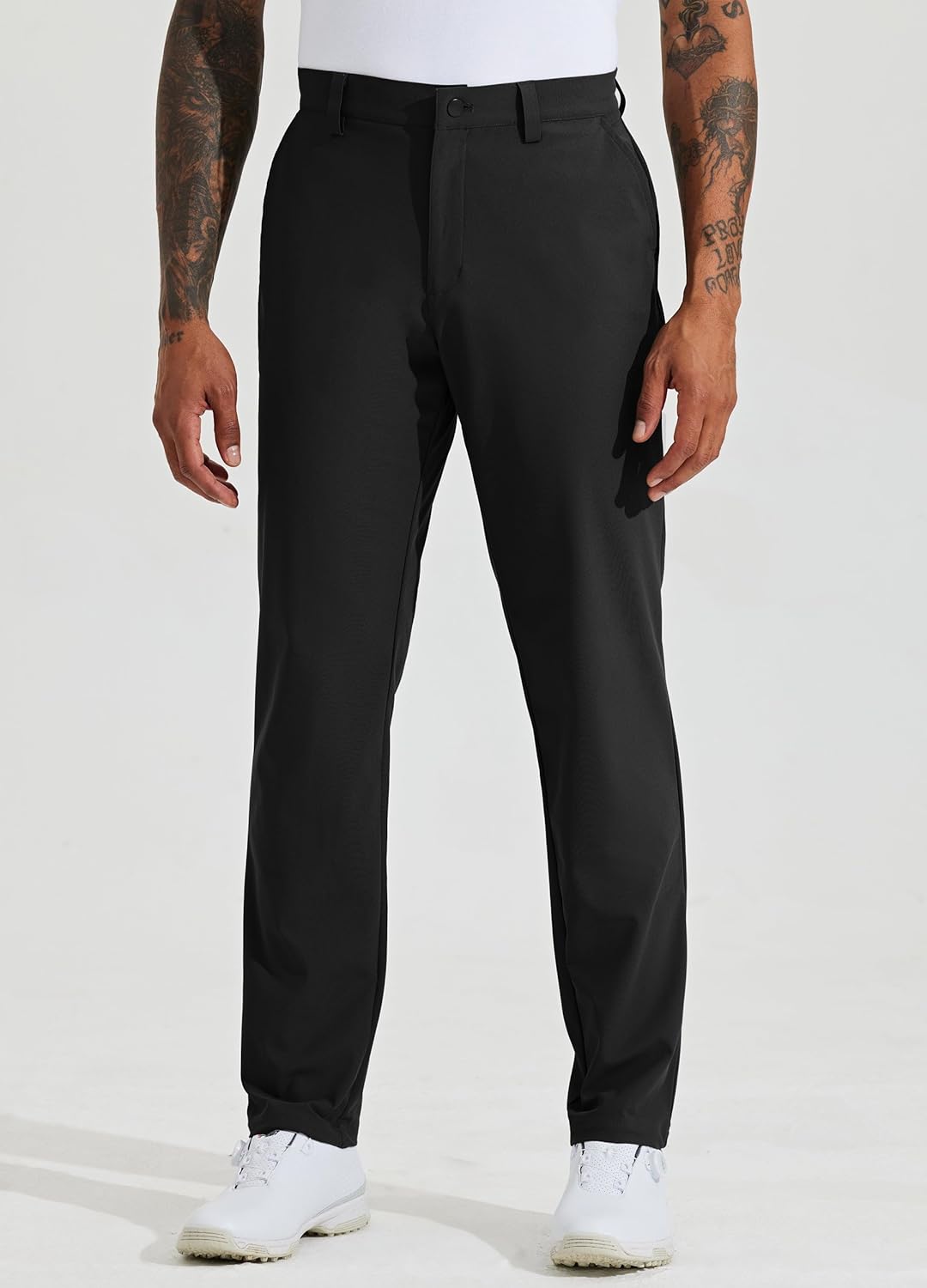 WILLIT Herren Golfhosen Stretch Kleid Hosen Slim Fit Schnelltrockner Casual Arbeitshose Stretchhose