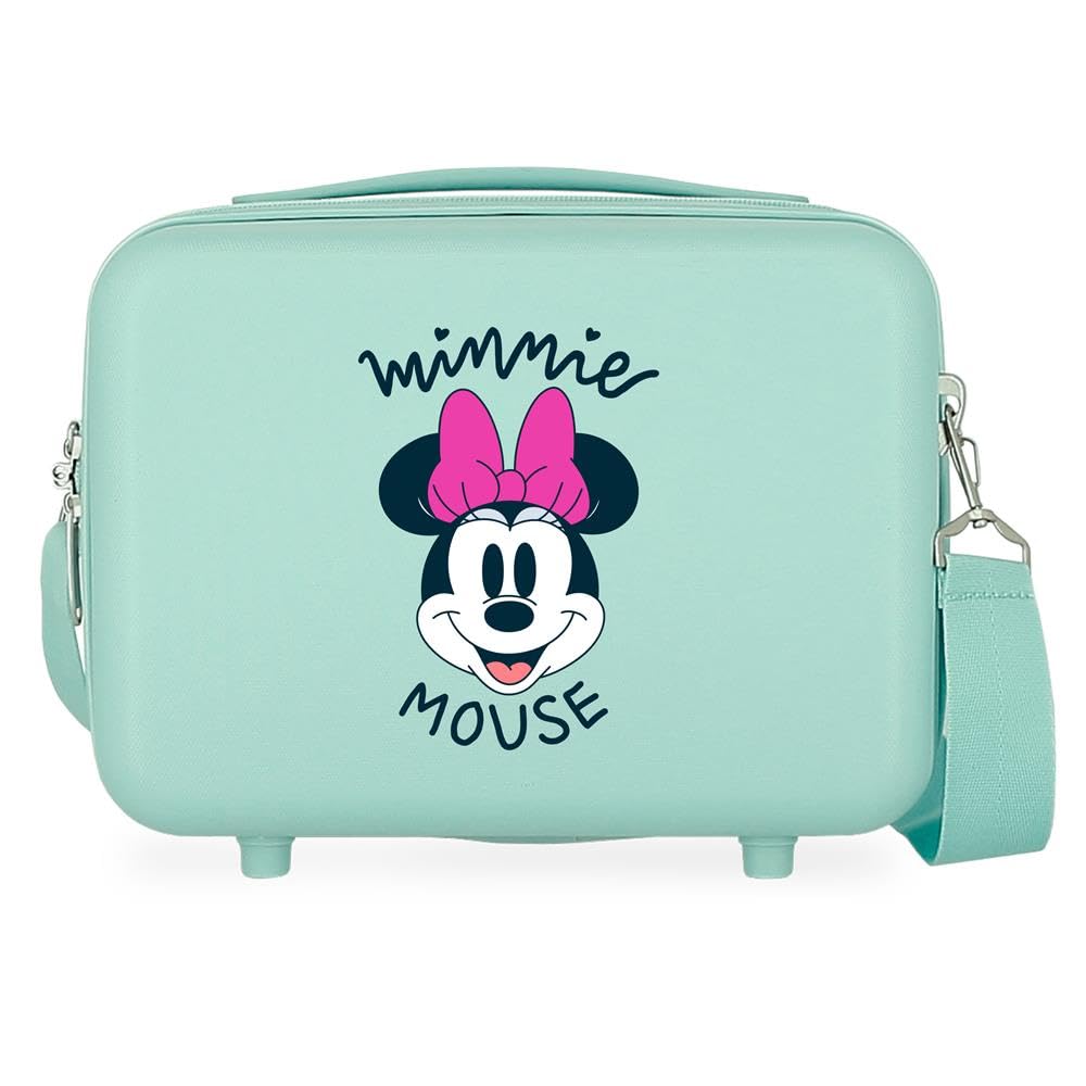 Disney Minnie Kulturbeutel mit Umhängetasche, Blau, 29 x 21 x 15 cm, starr, ABS 9,14 l Smile Makeup
