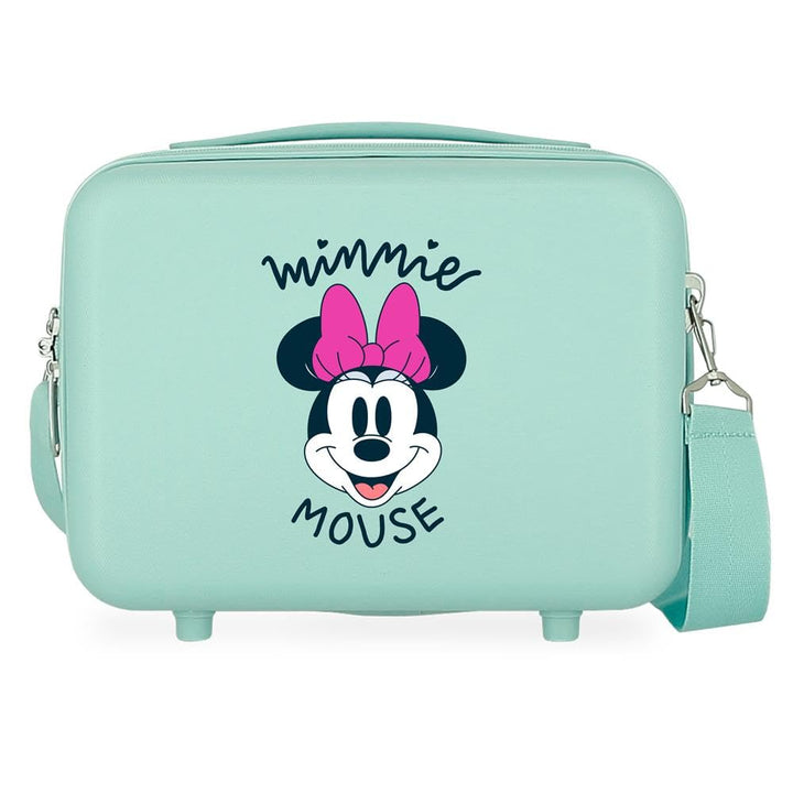 Disney Minnie Kulturbeutel mit Umhängetasche, Blau, 29 x 21 x 15 cm, starr, ABS 9,14 l Smile Makeup