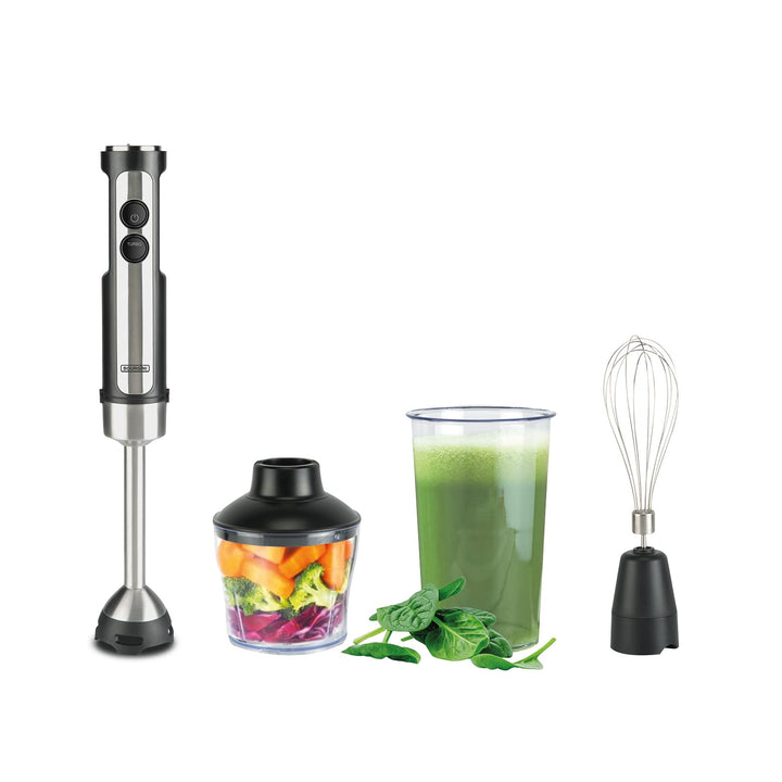 Bourgini Classic Stabmixer - Extra leistungsstarker Stabmixer mit 20 Geschwindigkeiten und Turbofunk