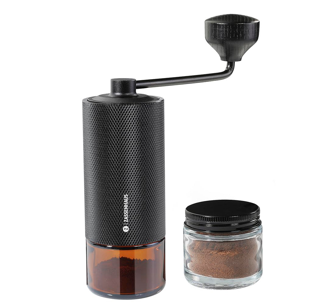 Zassenhaus manuelle Kaffeemühle BARISTA 2.0, Espressomühle, CNC gefrästes Edelstahlmahlwerk, Stufenl