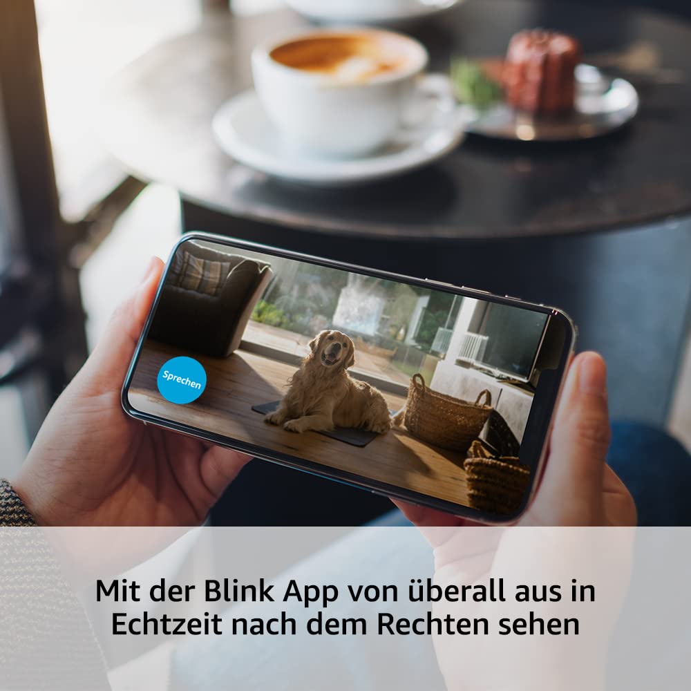 Blink Mini – Kompakte, smarte Plug-in-Überwachungskamera für innen, 1080p-HD-Video, Nachtsicht, Zwei