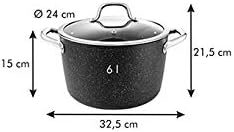 Tescoma 780325 President Stone Topf mit Deckel, 24 cm, 24 cm