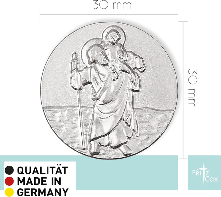 Automedaille Christophorus ohne Rand 3cm, 3cm