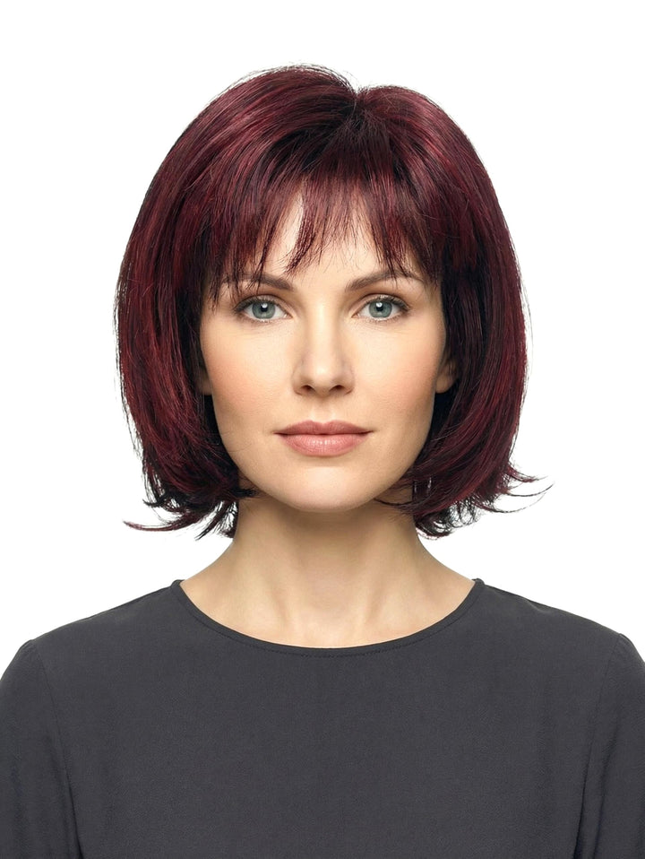trendhair Perücke Maren aus hochwertigem Kunsthaar, wirkt wie Echthaar, in Auberginemix, Auberginemi