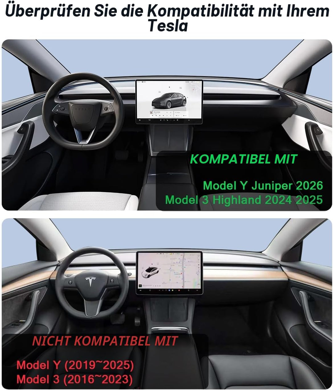 Auto Magnetische Handyhalterung für Tesla Model 3 Highland & Model Y Juniper 2026, MagSafe Autohalte