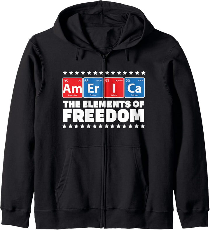 AMERICA - Elements of Freedom Shirt Periodisch 4. Juli Kapuzenjacke