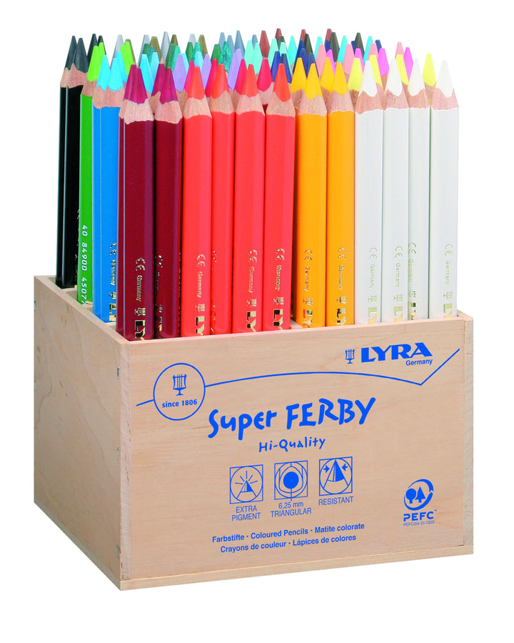 LYRA Super Ferby Stifte lackiert Schulpack 96 Stk.