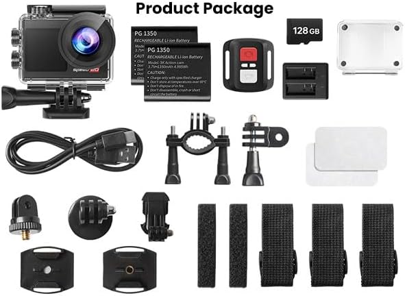 128G Action Cam 4K60FPS 40MP WiFi Unterwasserkamera 40M Wasserdicht Ultra HD Touchscreen Actioncam 1
