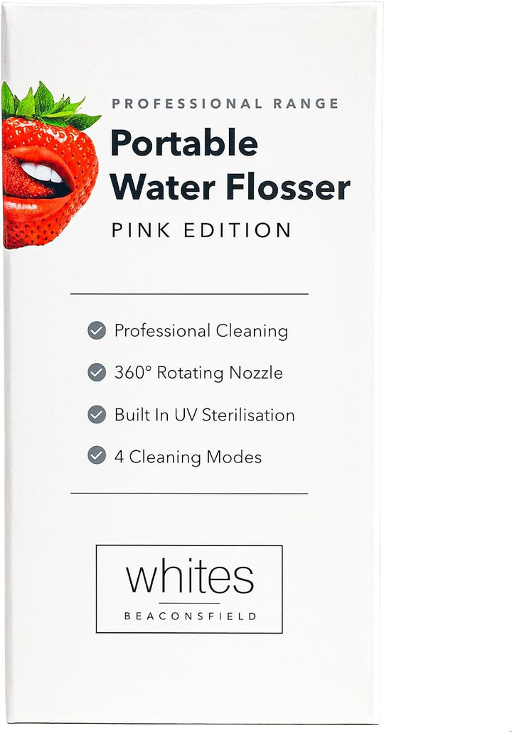 Whites Beaconsfield Dental Water Flosser — Tragbare wasserdichte Munddusche für Zähne &amp; Zahnfleisch,
