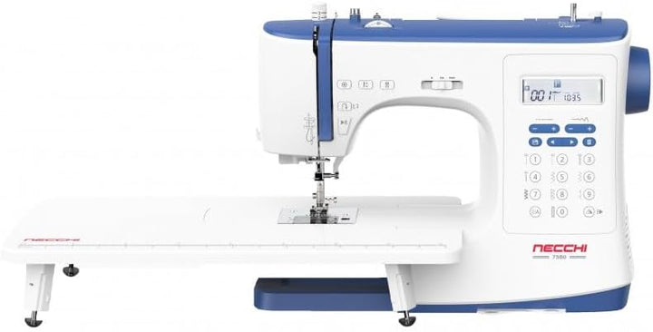Necchi NC-103D Computer Nähmaschine mit Anschiebetisch | Stich 316 | Horizontal Greifersystem