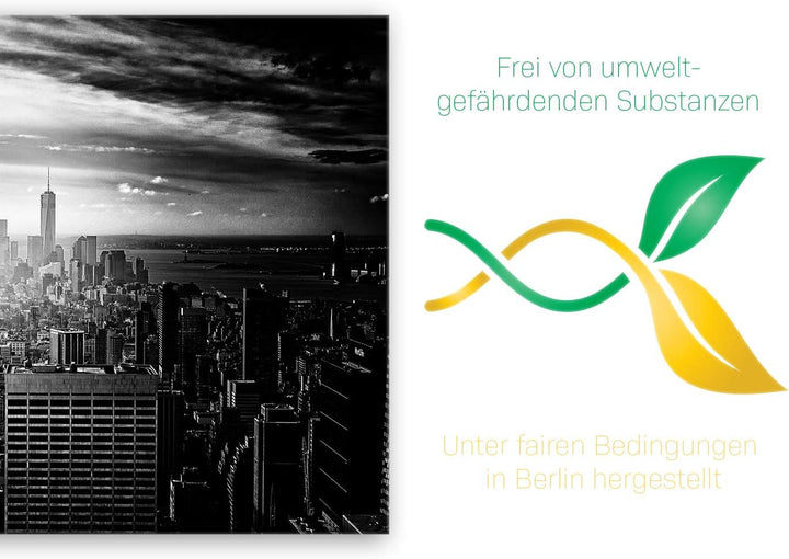 ge Bildet Bild auf Leinwand | Empire State Building in New York in 120x80 cm als Wandbild XXL | Wand