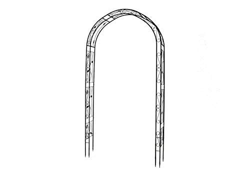 Rosenbogen Torbogen Rankhilfe Pergola Spalier Tor für Rosen Blumen Garten Terrasse Weinblatt-Design