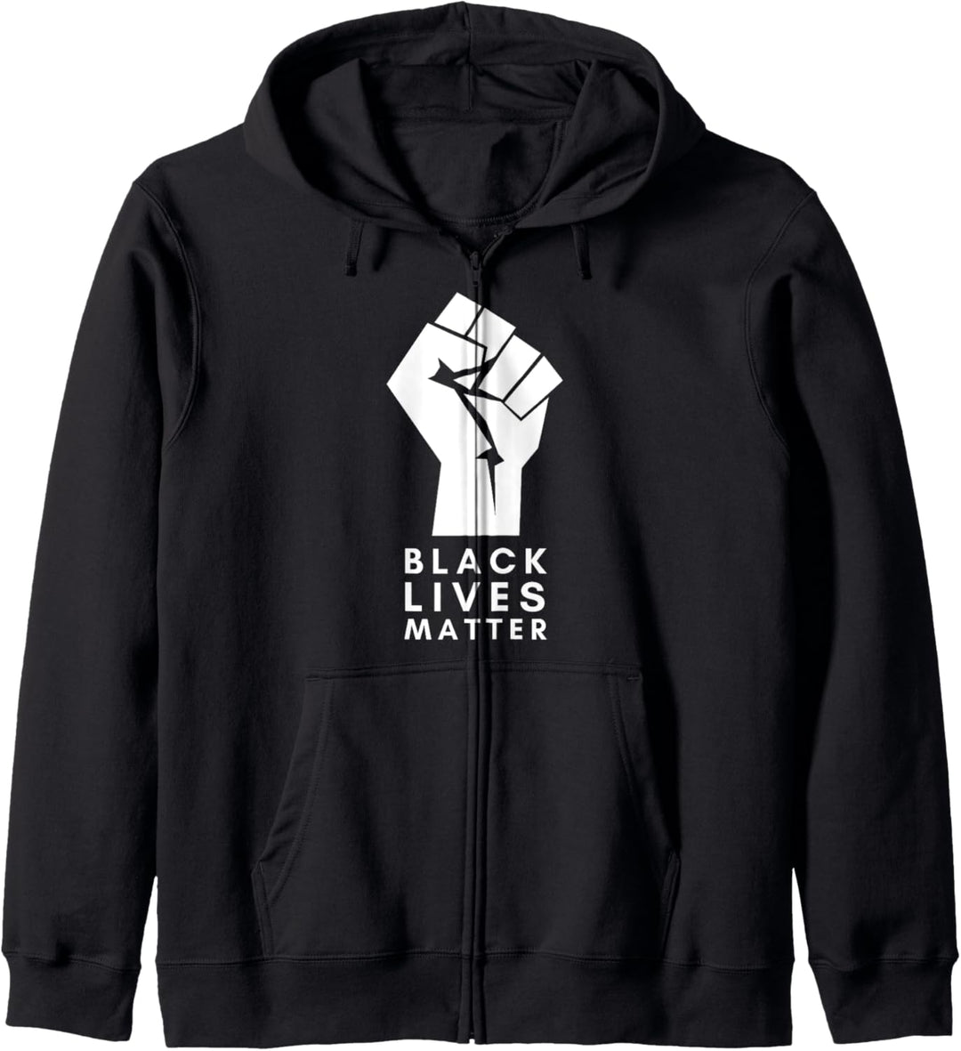 Black Lives Matter Black Power Faust BLM Gegen Polizeigewalt Kapuzenjacke