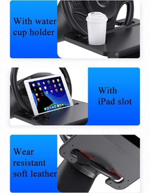 Auto-Laptop-Schreibtisch, Autolenkrad Schreibtisch Fits Most Vehicles Steering Wheels for Travels, L