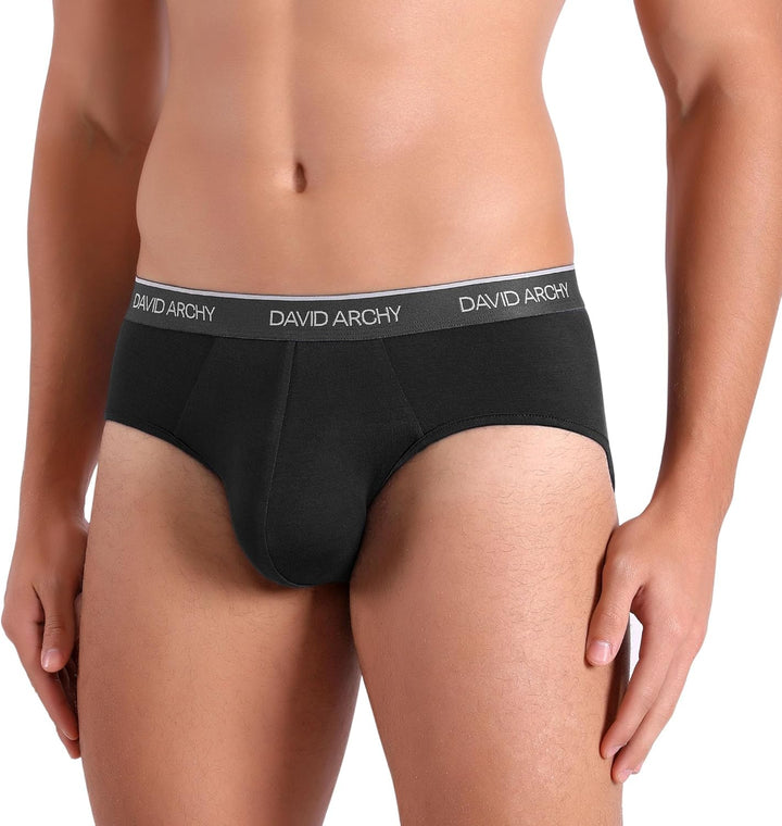 DAVID ARCHY 4/7er Pack Herren Slip Männer Slips Stretcken Unterwäsche Weich Ohne Etikett S A:7 Farbe