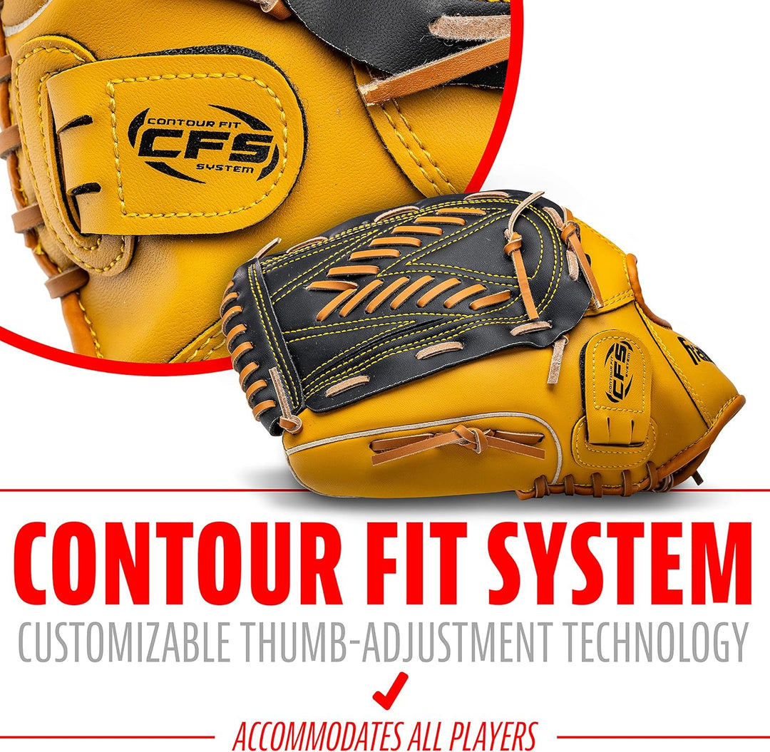 Franklin Sports Field Master Series Baseballhandschuh, 33 cm Linke Hand Wurf