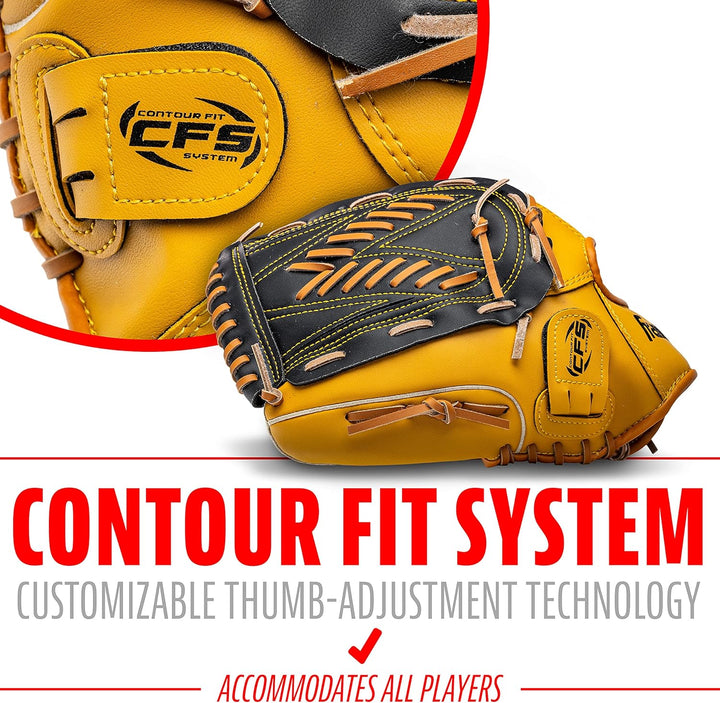 Franklin Sports Field Master Series Baseballhandschuh, 33 cm Linke Hand Wurf