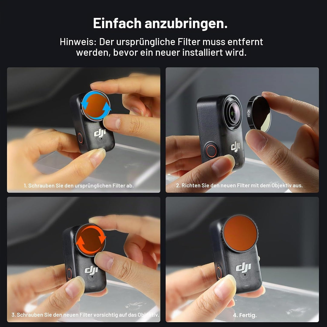 Haoge CPL, ND8, ND16, ND32 Filter-Set, kompatibel mit DJI Osmo Nano, Osmo Nano Zubehör, ultradünner