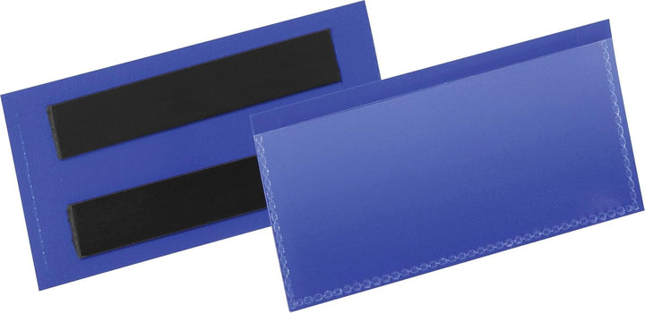 Durable Etikettentasche (100 x 38 mm) Packung à  50 Stück, blau, 174107, 100 x 38 mm