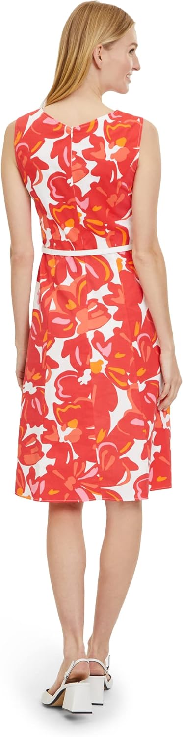 Betty Barclay Damen Kleid 38 Cream/Red, 38 Cream/Red