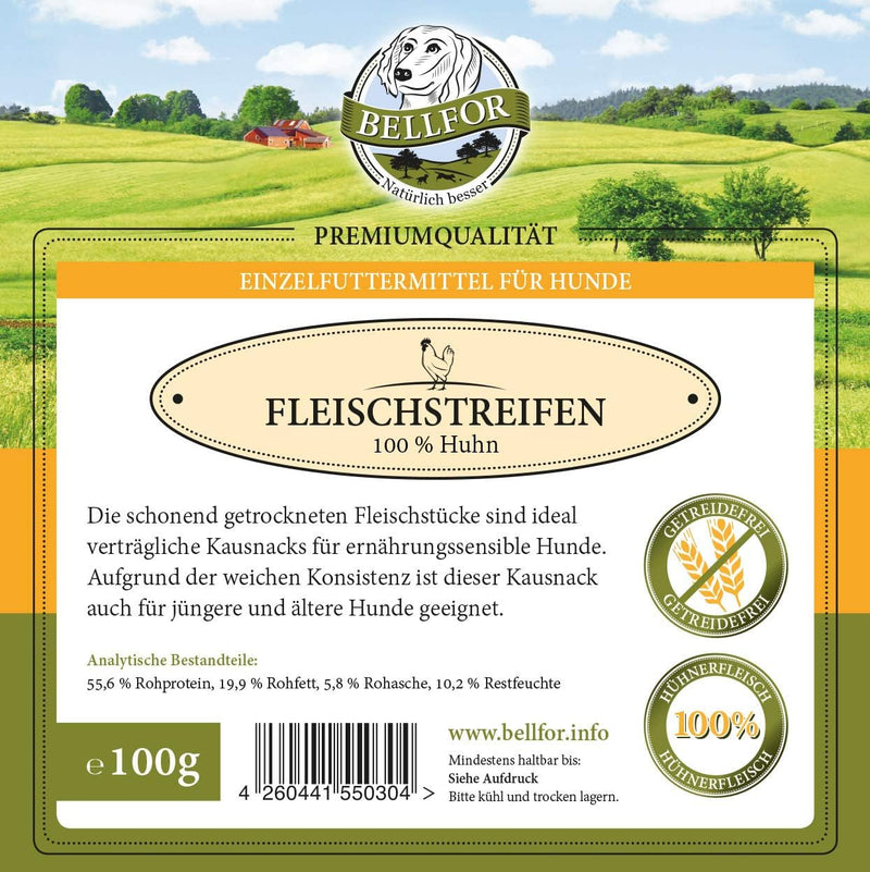 Bellfor Futterset Freiland-Schmaus Getreidefrei Hundefutter Trocken 2,5 kg Kausnacks Natur 100 g Diä