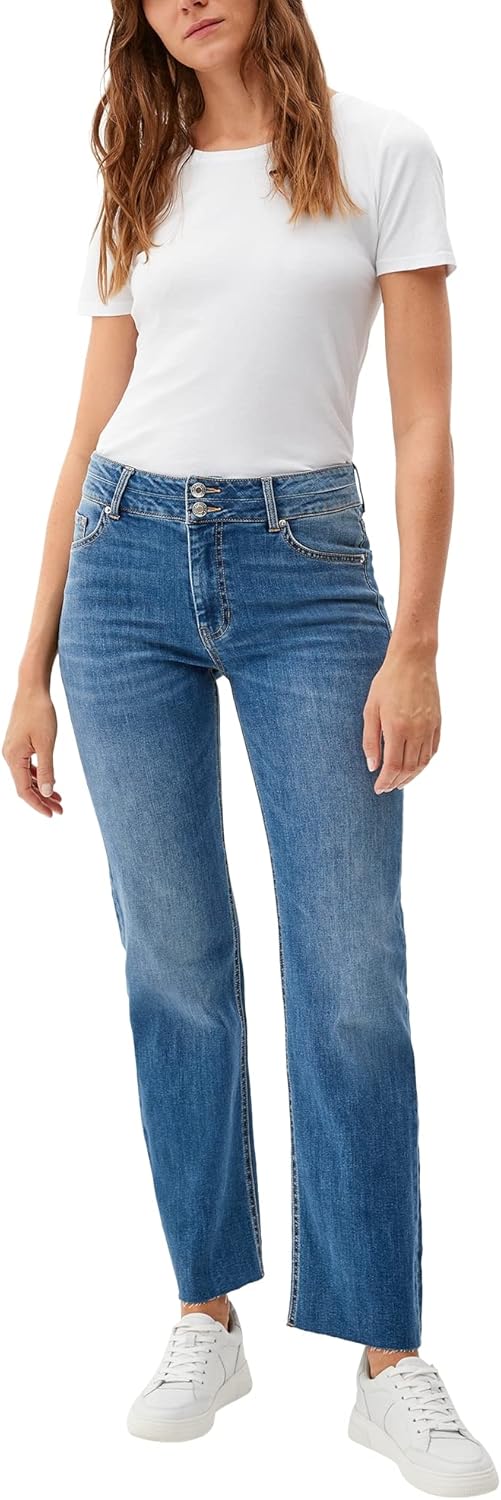 s.Oliver Damen Jeans, Karolin Comfort Fit 36W / 30L Blau 55z4, 36W / 30L Blau 55z4