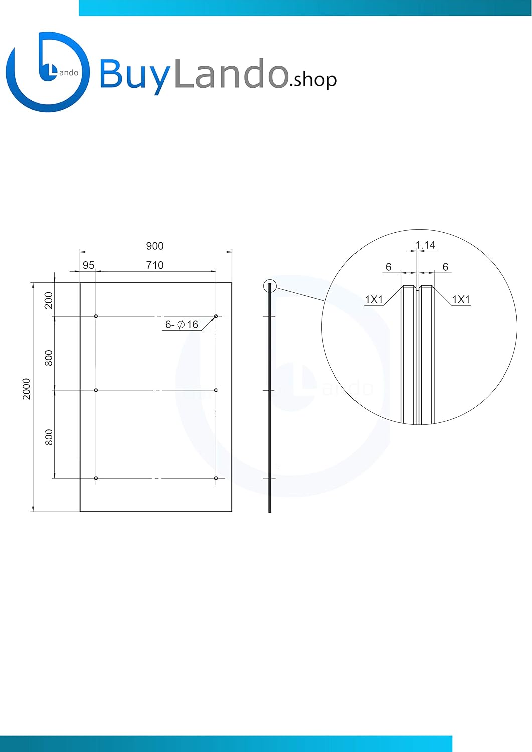 Shop Vordach Glasvordach Türvordach Verbundsicherheitsglas Klarglas VSG Edelstahl (200x90cm (3X LB-H