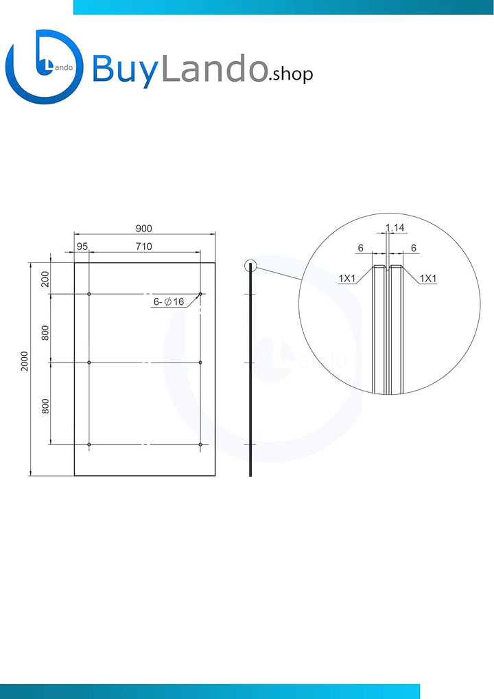 Shop Vordach Glasvordach Türvordach Verbundsicherheitsglas Klarglas VSG Edelstahl (200x90cm (3X LB-H