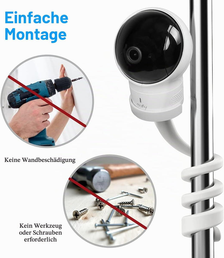 HOLACA Babyphone mit Kamera Halterung für eufy Security SpaceView Babyphone mit 5 Zoll LCD-Display,