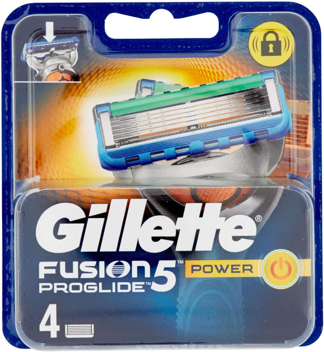 Gillette Fusion ProGlide Power Klingen, 4 Stück 4 Stück (1er Pack), 4 Stück (1er Pack)