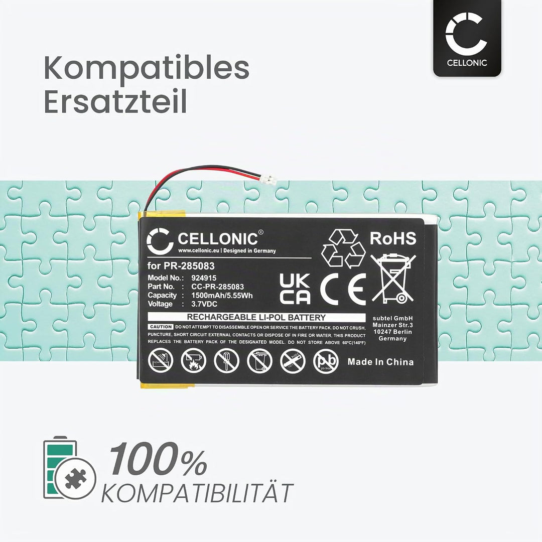 CELLONIC, Akku für Tablet kompatibel mit Kobo Aura, H2O, Glo HD, kompatibel mit Pocketbook PR-285083