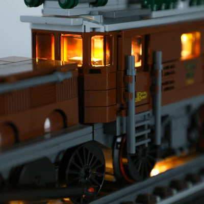 GEAMENT LED Licht-Set Kompatibel mit Lego Crocodile Locomotive - Beleuchtungsset für Creator 10277 B