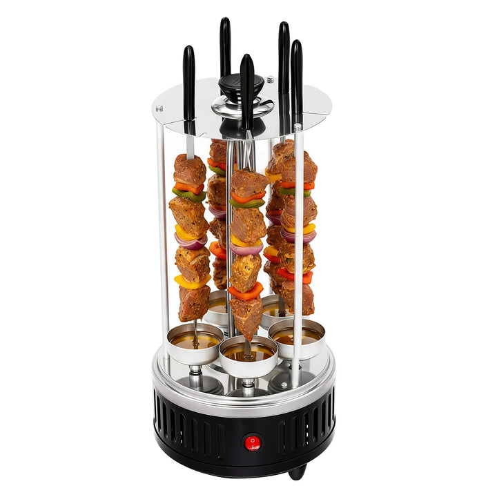 Elektrogrill Tischgrill Elektrisch, 1000W Elektrische Grill Vertikaler Drehgrillmaschine 400-500℃ mi