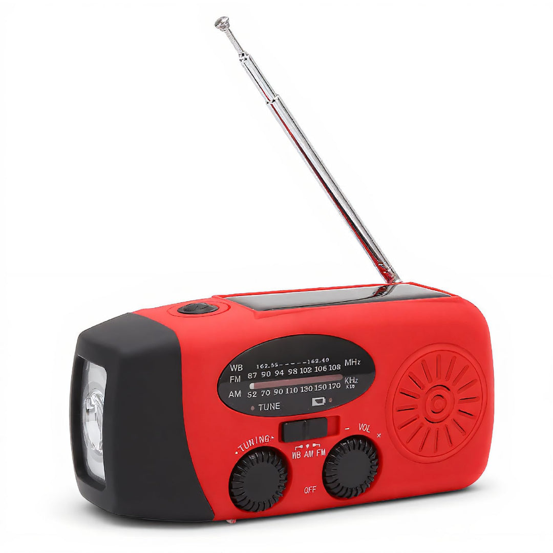 Solar Radio,AM/FM/NOAA Kurbelradio Solarradio Wiederaufladbare Dynamo Radio mit LED Taschenlampe,Han
