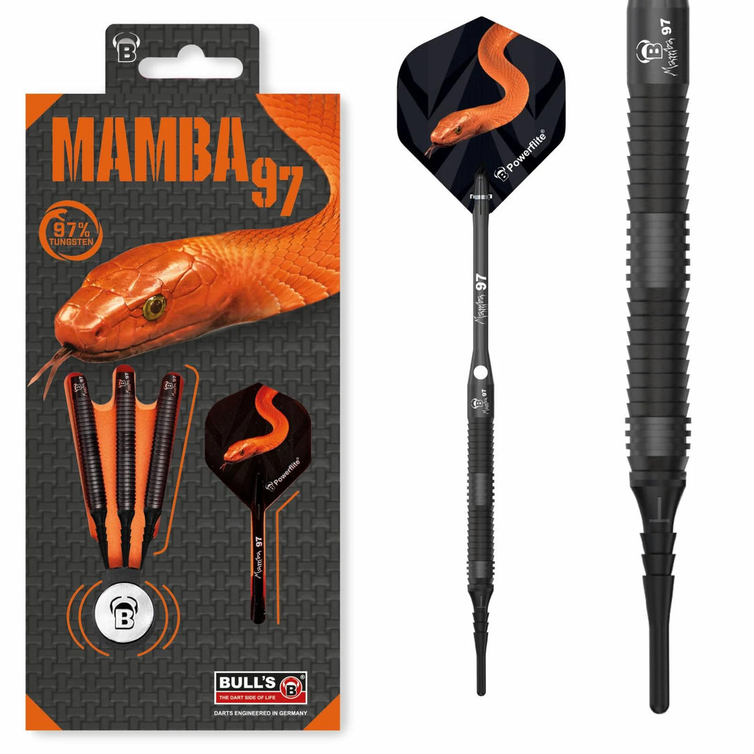 Bull's Mamba M5 Dart, Schwarz, 18 g