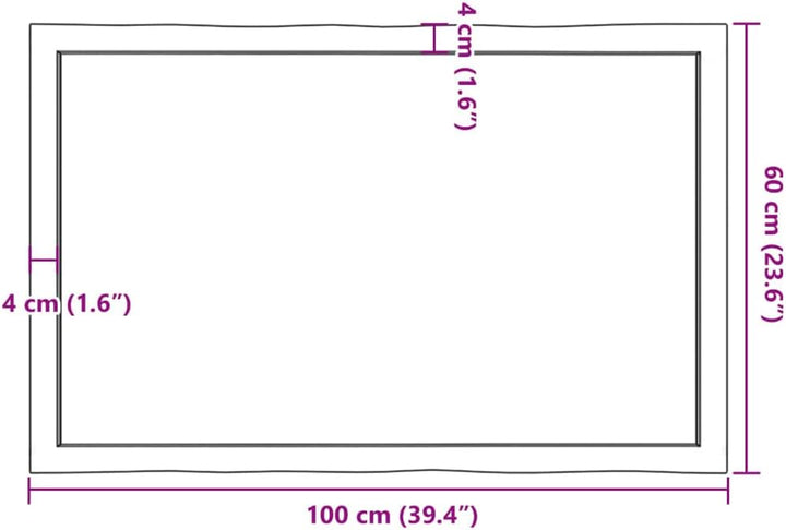 vidaXL Tischplatte, Holzplatte für Tisch Esstisch Couchtisch, Massivholzplatte Handgefertigt mit Bau