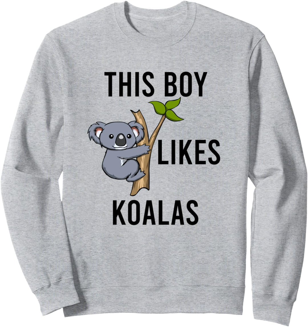 Australischer Koala Bär Lustiger Spruch Junge mag Koalas Sweatshirt
