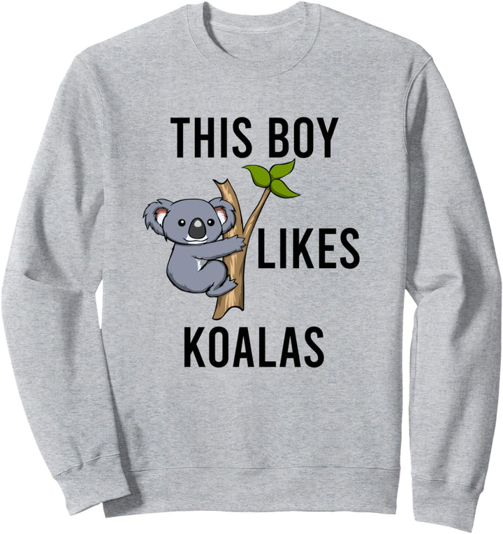 Australischer Koala Bär Lustiger Spruch Junge mag Koalas Sweatshirt