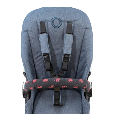 JYOKO KIDS Abdeckung Deckt Griff für Kinderwagen (Flúor Heart, Einzel) Flúor Heart Einzel, Flúor Hea