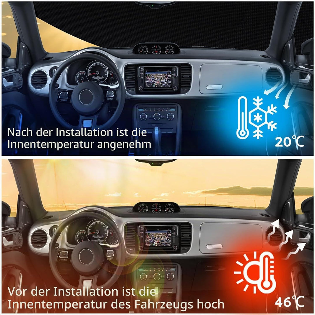 wasserdichte Autoabdeckung, kompatibel mit Smart Fortwo W453 2015–2024, 6 Schichten, Outdoor-Vollgar