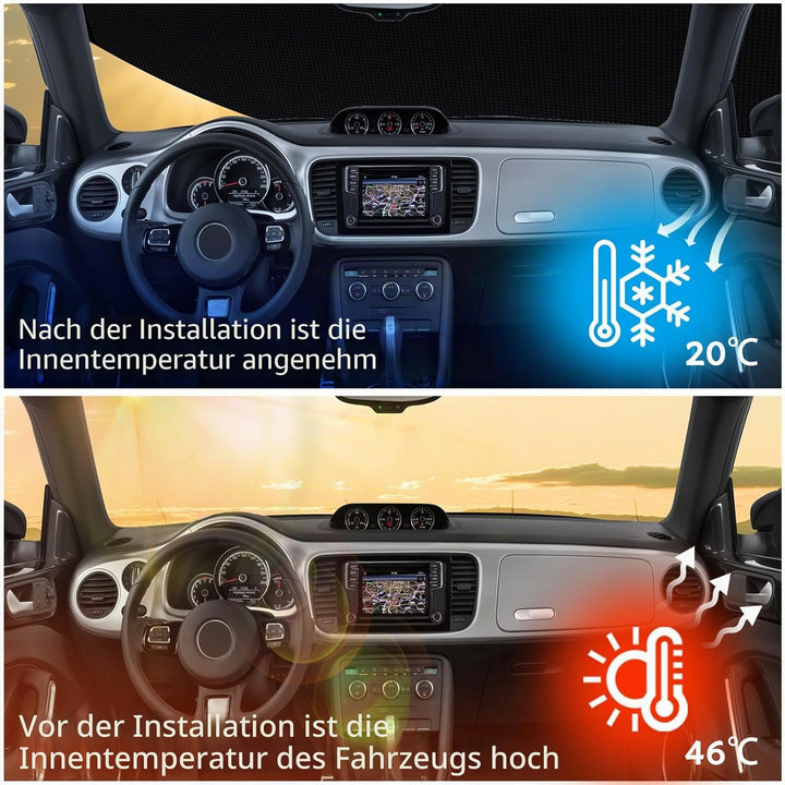 wasserdichte Autoabdeckung, kompatibel mit Smart Fortwo W451 2007–2014, 6 Schichten, Outdoor-Vollgar