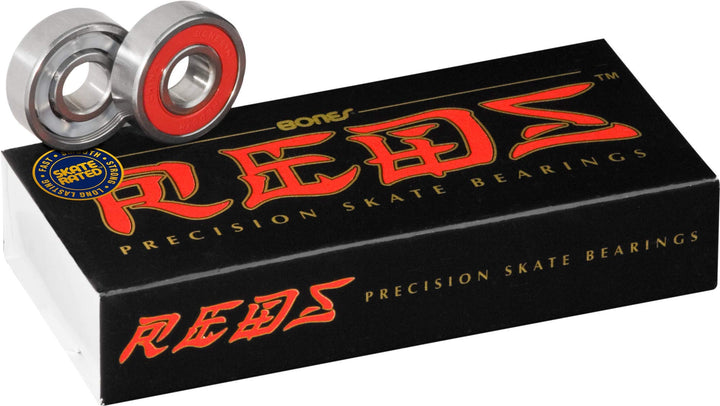 Bones Reds Precision 627 Kugellager für Skateboard, Quad, Roller, 7 mm, 16 Stück 1 7mm, 1 7mm