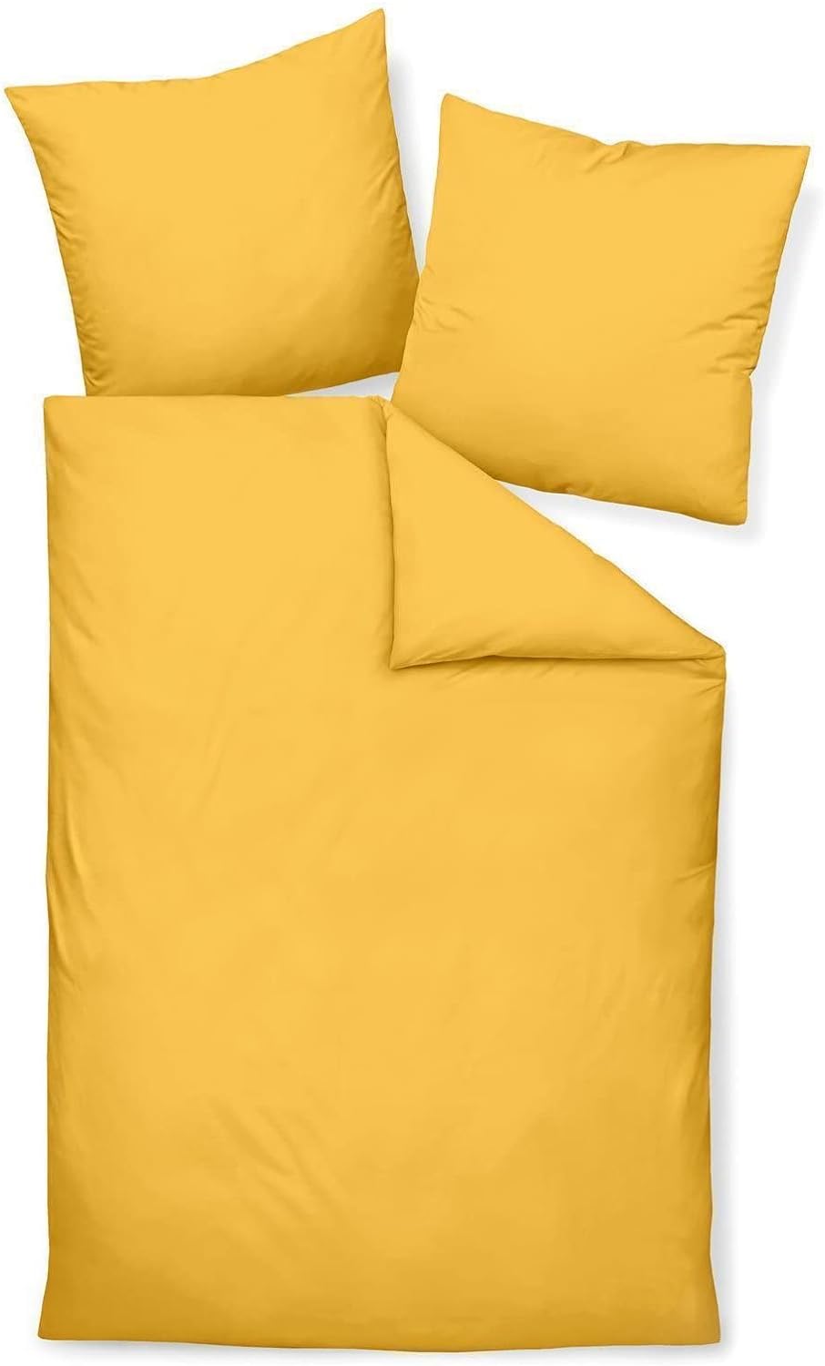Janine Mako Satin Bettwäsche Uni Colors 240 x 220 cm Bernstein 240 cm x 220 cm Bernstein, 240 cm x 2