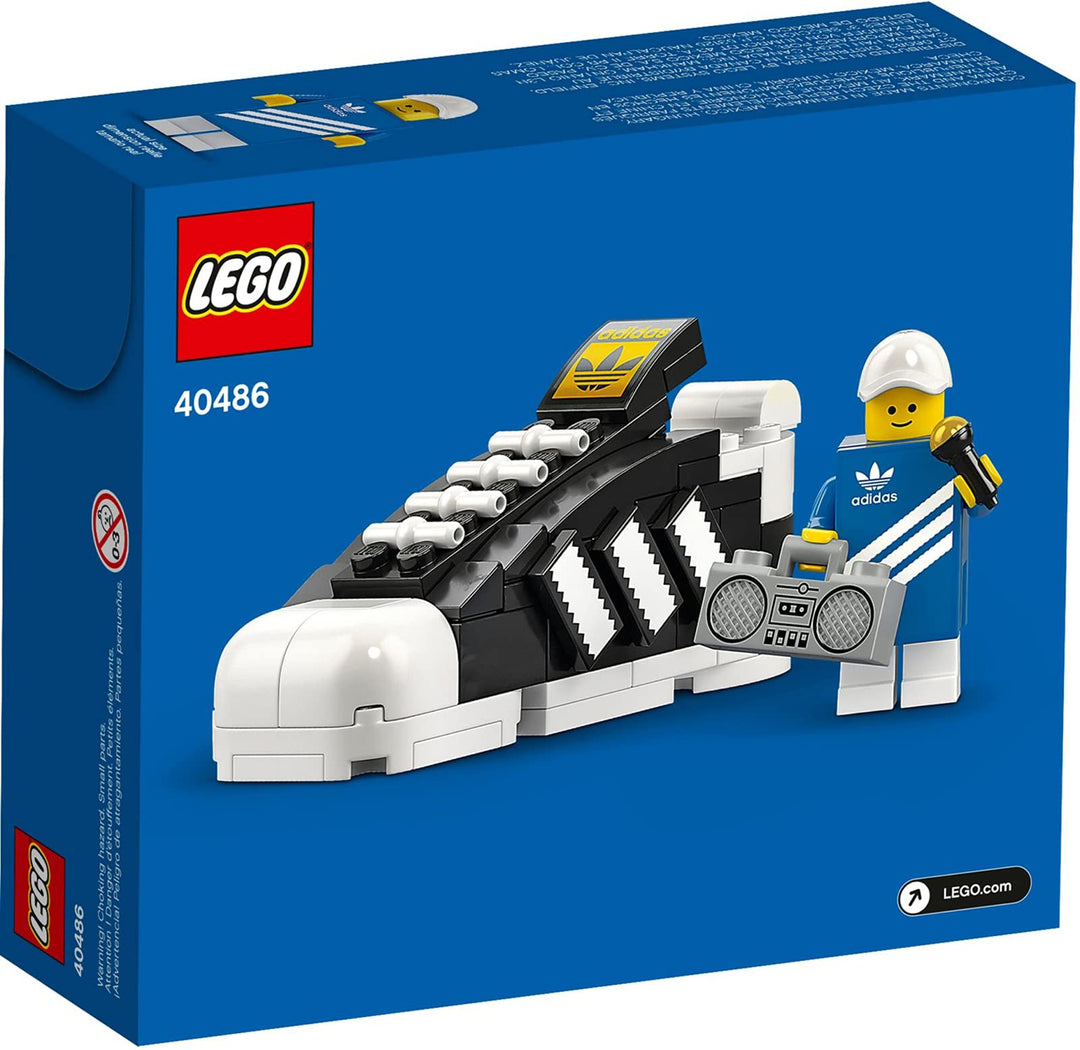 LEGO Mini adidas 40486 Originals Superstar Promo-Set, Lego-Version des Sportschuhs
