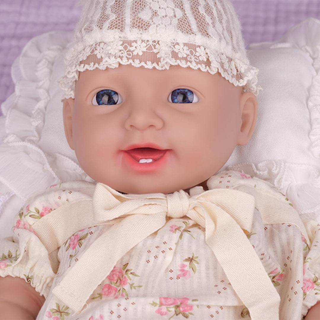 IVITA Ganzkörper Silikon Reborn Baby Puppe Neugeborenes Baby Puppe echte Baby Doll handgemachte Blau