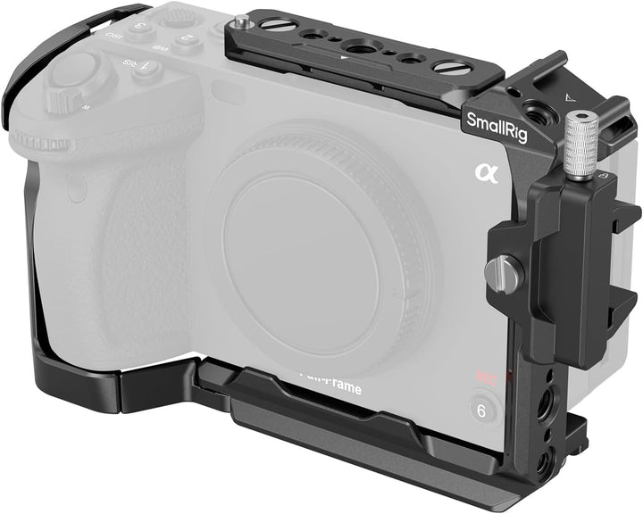 SMALLRIG Cage für Sony FX30 FX3 mit HDMI-Kabelklemme, Klassisch Hellschwarze Oberfläche, Inklusive K