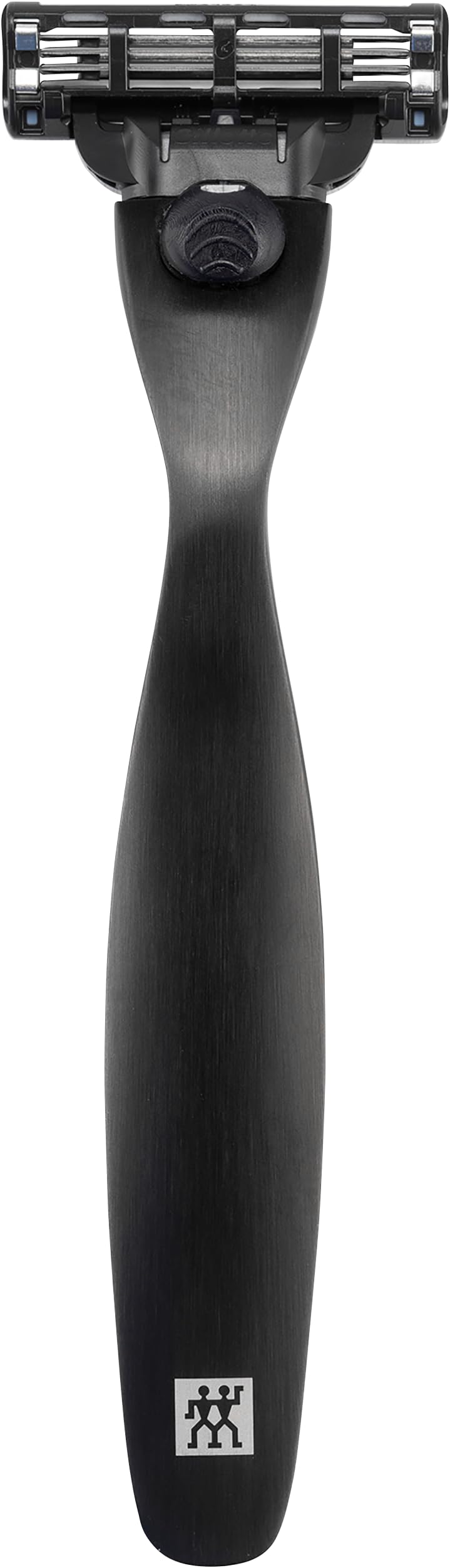 ZWILLING Herrenrasierer aus Hochwertigem Edelstahl für die Perfekte Nassrasur mit Mach3 Klinge, Prem